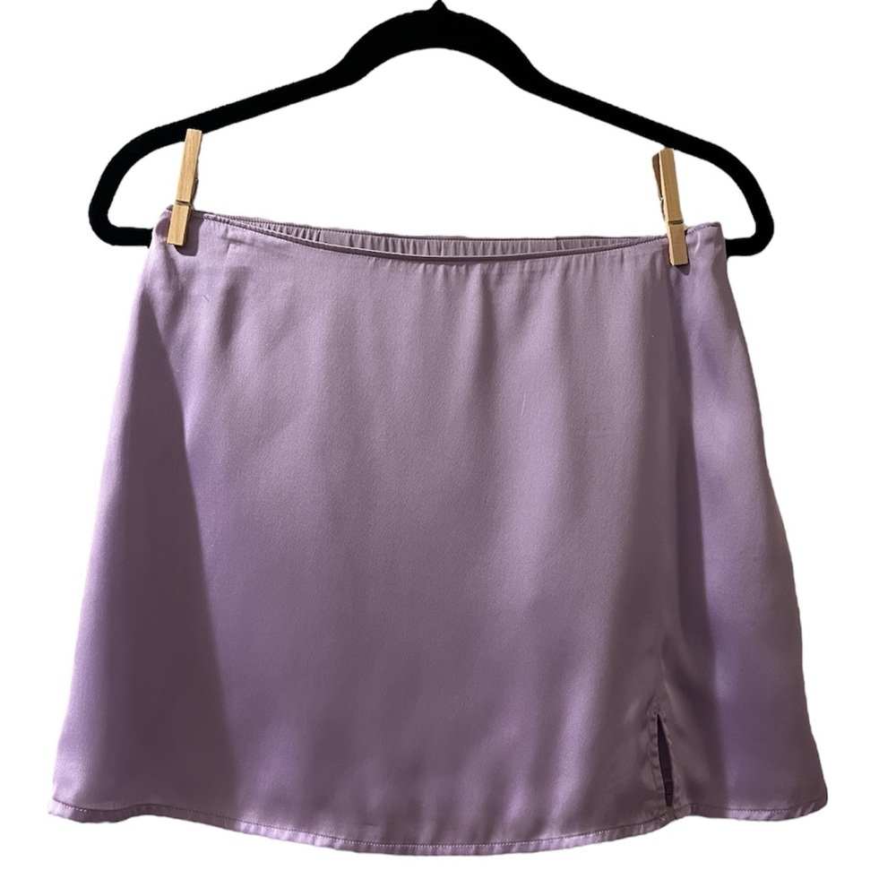 Hollister Lavender High-Rise Satin Like Mini Skirt- Size S